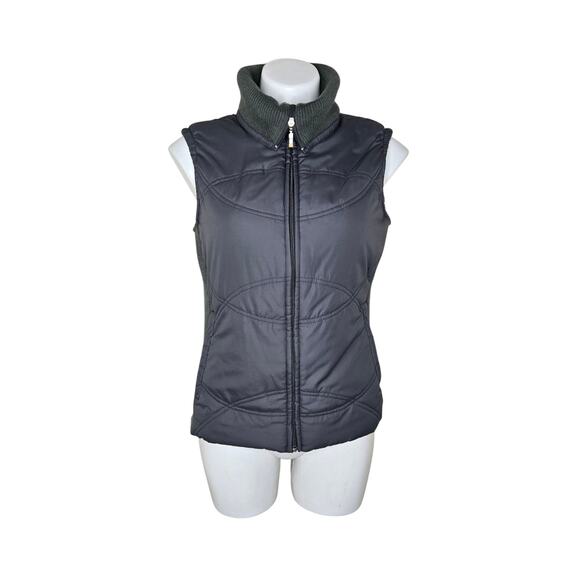 LUCY Women's Puffer ZIp Up Vest Green Size Medium - Picture 1 of 8
